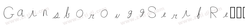 GainsboroughSerif Re字体转换